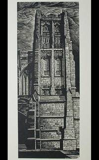 St. Thomas Church, New York: Wood Engraving by John DePol