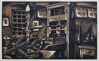 Old Printing Office: Wood Engraving by John DePol Old Printing Office: Wood Engraving by John DePol