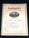 Antiquity - A Quarterly Review of Archaeology - June 1960