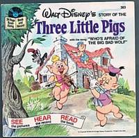 Walt Disney's Story of the Three Little Pigs (Read-Along Book & 33-1/3 Record)