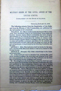 The following extracts from the constitution of the order and from the minutes of the commandery