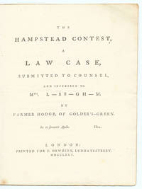 The Hampstead Contest, A Law Case, Submitted to Counsel and Inscribed