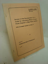 Revision of the Documentation for A Model for Calculating Effects of Liquid Waste Disposal in Deep Saline Aquifers (U.S. Geological Survey) Revision of the Documentation for A Model for Calculating Effects of Liquid Waste Disposal in Deep Saline Aquifers (U.S. Geological Survey)