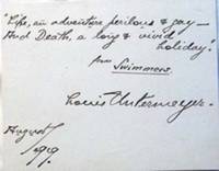 Autograph Quote Signed