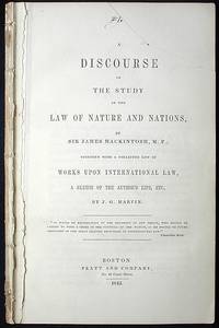 A Discourse on the Study of the Law of Nature and Nations
