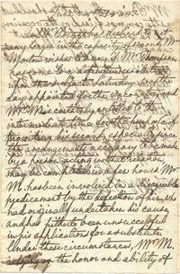 A Document About A Duel: “Mr. Biggs Has Declined To Act Any Longer In The Capacity Of Second…His Reputation Requires An Acquiescence In The Proposal”