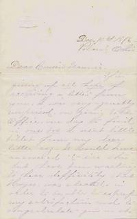 A Woman Writes About The Disputed Presidential Election If 1876: “We Cannot Feel Sure, That Victory Is Certain, There Is As You Know, A Possibility That What Is Justly Ours May Be Wrested From Us By Fraud”
