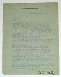 SIGNED LETTER TO SECRETARY OF THE TREASURY MCADOO, 1916
