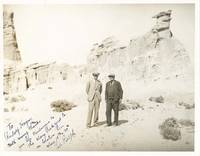A Signed Photograph With A Reference To Mary Pickford Filming In The Red Rock Canyon
