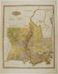 Map of Louisiana and Mississippi ... Improved to 1825