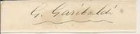 Autograph signature of the "hero of the two worlds."