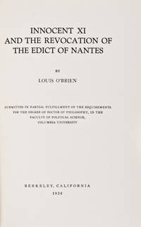Innocent XI and the Revocation of the Edict of Nantes
