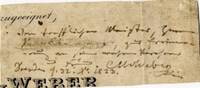 Autograph inscription signed "CMvWeber" to an unidentified male correspondent