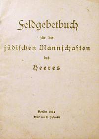 Feldgebetbuch fur die Judischen Mannschaften des Heeres