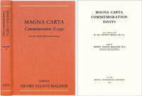 Magna Carta Commemoration Essays. With a Prefaceby the Rt. Hon