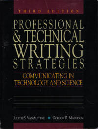 Professional & Technical Writing Strategies Third Edition Professional & Technical Writing Strategies Third Edition