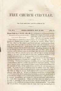 The Free Church Circular . . . Vol. IV. No. 11 [caption title]