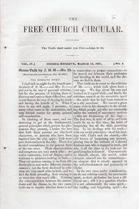 The Free Church Circular . . . Vol. IV. No. 4 [caption title]