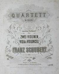 Quartett B Dur (aus dem Nachlass) [Subtitle]: f&uuml;r Zwei Violinen, Viola u. Violoncelle... Op. 168. [Set of parts]