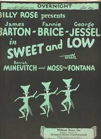 Sheet music (1) from this Broadway show: Overnight Sheet music (1) from this Broadway show: Overnight