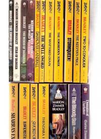 Darkover:  Sword Aldones; Star Danger; Winds; Landfall; Spell; Shattered Chain; Forbidden Tower; Stormqueen; Keeper's Price; Two Conquer; Chaos; Sharra's Exile; Hawkmistress; Thendara House; World Wreckers; Shadow Matrix; Bloody Sun; Domains -18 Volumes