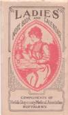 LADIES' NOTE BOOK AND CALENDAR