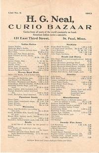 H.G. NEAL CURIO BAZAAR: