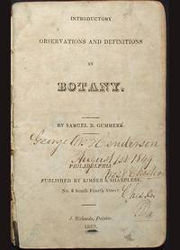 Introductory Observations and Definitions in Botany Introductory Observations and Definitions in Botany