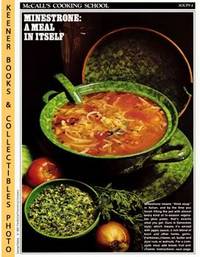 McCall's Cooking School Recipe Card: Soups 4 - Minestrone With Pesto Sauce  (Replacement McCall's Recipage or Recipe Card For 3-Ring Binders)