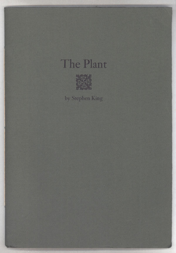 THE PLANT by Stephen King Signed First Edition 1983