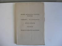 Prope Sacellum Ioannis Pascoli , Videmus ... In Aenigmate, Dulce Solum, Satanas, Primus Horatill Magister