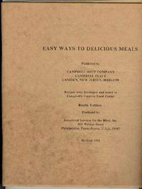EASY WAYS TO DELICIOUS MEALS (Braille Editon) EASY WAYS TO DELICIOUS MEALS (Braille Editon)