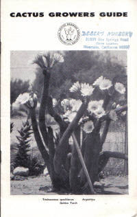 Cactus Growers Association Cactus Growers Association