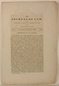 The Journal of Law, Conducted by an Association of Members of the Bar