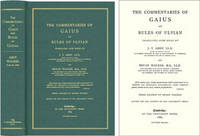 The Commentaries of Gaius and Rules of Ulpian