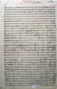 Canzone XXXI. For brass quintet (two trumpets, horn, trombone and bass trombone). Autograph musical manuscript full score signed and dated [19]93. The complete work