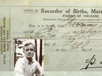 Truman Capote's original Birth Certificate. [ In Cold Blood, Breakfast At Tiffiny's. A Christmas Memory]