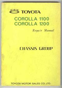 TOYOTA Corolla 1100 Corolla 1200 Repair Manual - Chassis Group