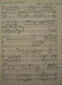Autograph musical manuscript from the composer's opera Vidroezki in piano-vocal score. Signed and dated 1964