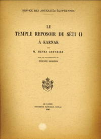 Le temple repoisoir de Séti II à Karnak