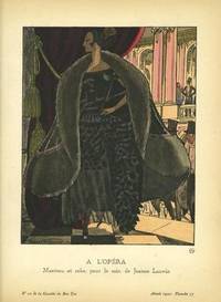 A L'Opera: Manteau et robe, pour le soir, de Jeanne Lanvin Print from the Gazette du Bon Ton