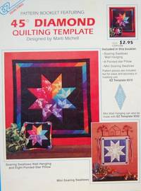 EZ Quilting Pattern Booklet Featuring 45 Degree Diamond Quilting Template EZ Quilting Pattern Booklet Featuring 45 Degree Diamond Quilting Template