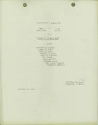 CONTINUITY & DIALOGUE ... PURSUIT TO ALGIERS