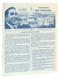 Congressman Nick Galifianakis: A Report from Capitol Hill, 91st Congress, First Session, Vol. 1, No. 1 (1969) Congressman Nick Galifianakis: A Report from Capitol Hill, 91st Congress, First Session, Vol. 1, No. 1 (1969)