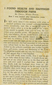 I Found Health and Happiness Through Faith . . . How I was healed after twenty-five years of helplessness [caption title]