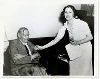 7" x 9" Black-and-White Press Photograph of Darrow Receiving a Glass