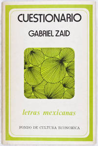 Cuestionario [INSCRIBED AND SIGNED BY AUTHOR]