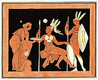 Painting from an Etruscan vase [Pl. XLI]