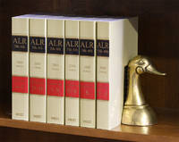 ALR 5th and 6th Tables of Cases. A-Z, 6 books (softbound). 2009 Ed
