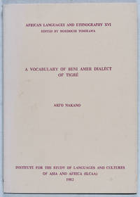 A Vocabulary of Beni Amer Dialect of TigrÈ